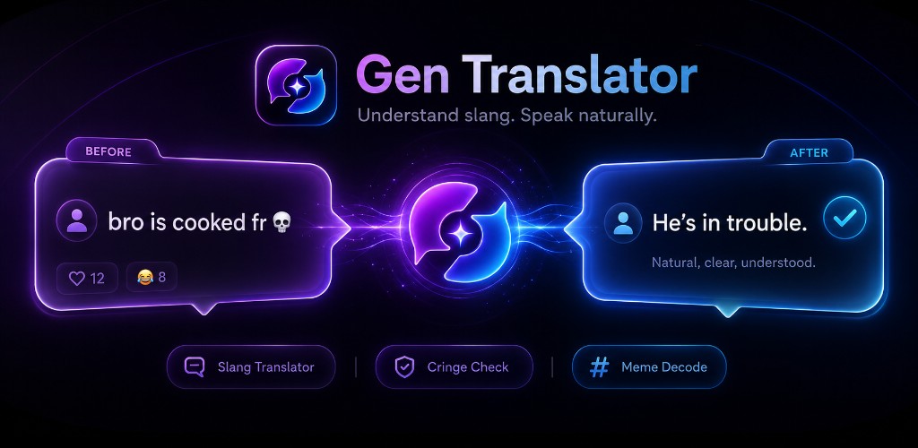Gen Translator: Chat Slang AI — preview
